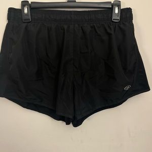 Black athletic shorts